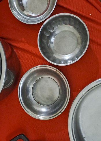 tencere tava vs  Gri Metal Tencere ve Tavalar Seti - Görsel 7