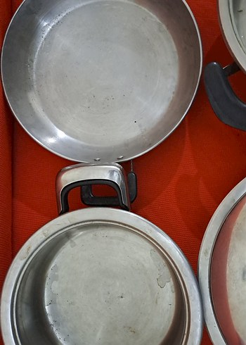 tencere tava vs  Gri Metal Tencere ve Tavalar Seti - Görsel 3