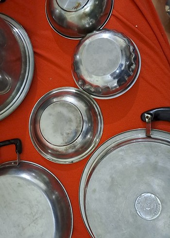 tencere tava vs  Gri Metal Tencere ve Tavalar Seti - Görsel 11