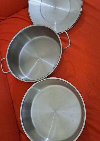 tencere tava beyaz Tabanlı Çelik Tencere ve Kapak - Görsel 2