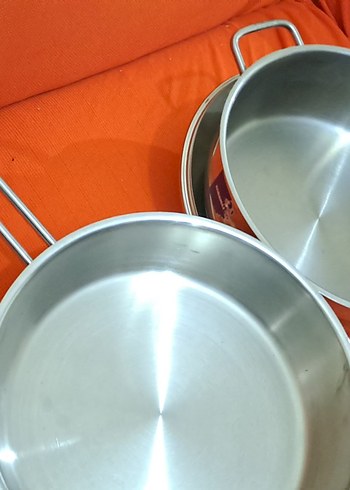 tencere tava beyaz Tabanlı Çelik Tencere ve Kapak - Görsel 8