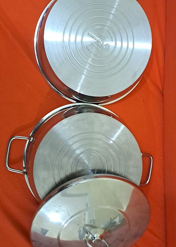 tencere tava beyaz Tabanlı Çelik Tencere ve Kapak - Görsel 5