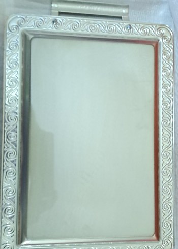 tepsi Beyaz gumus renk tepsi 2 adet ufak buyuk - Görsel 5