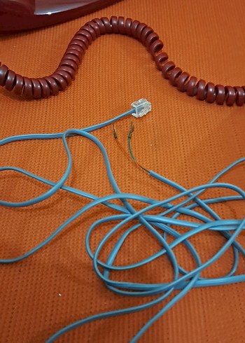 telefon Kırmızı Panaphone Sabit Telefon KX-T2838LM - Görsel 6