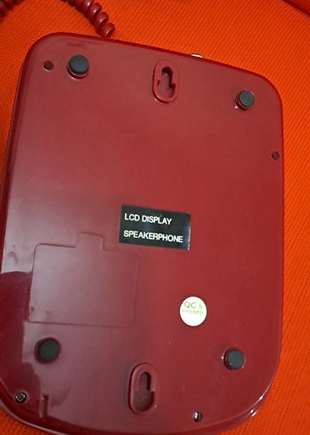 telefon Kırmızı Panaphone Sabit Telefon KX-T2838LM - Görsel 4