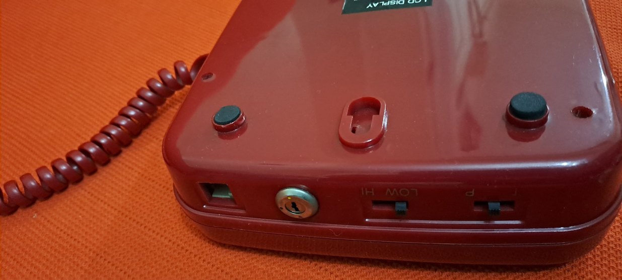 telefon Kırmızı Panaphone Sabit Telefon KX-T2838LM - Görsel 5