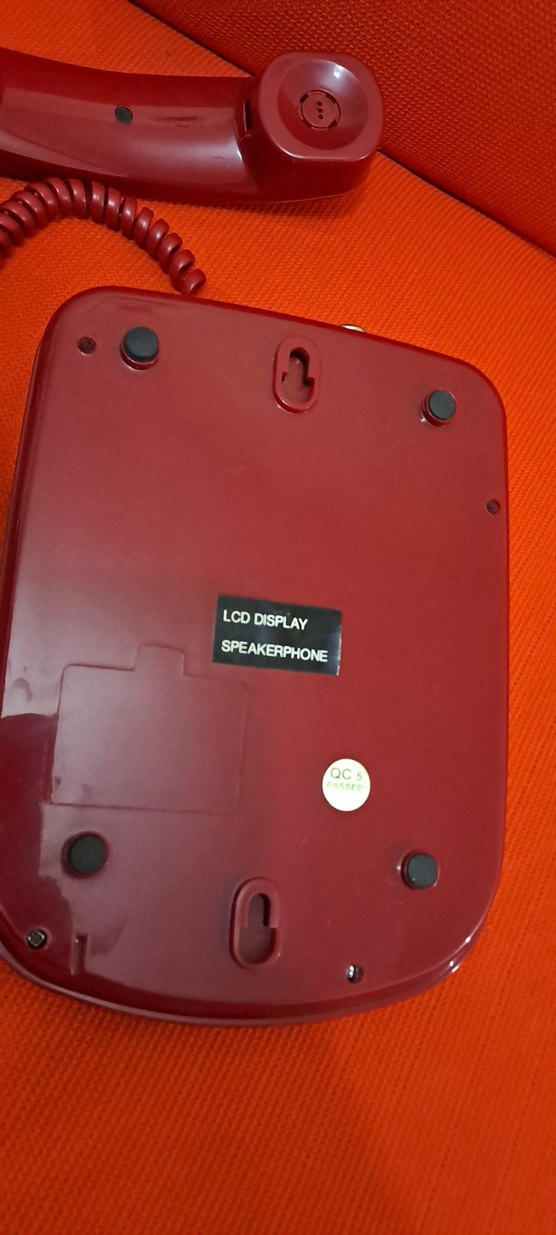 telefon Kırmızı Panaphone Sabit Telefon KX-T2838LM - Görsel 4