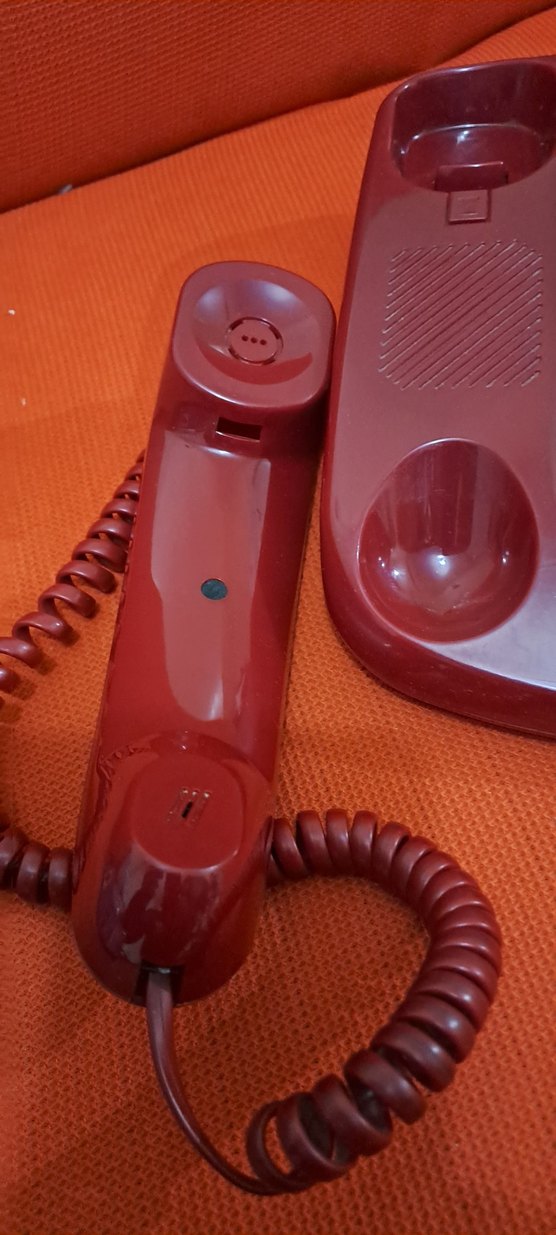 telefon Kırmızı Panaphone Sabit Telefon KX-T2838LM - Görsel 2