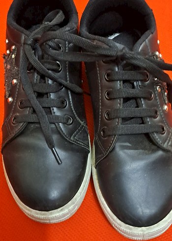 cocuk ayakkabi Siyah Kemer Tokalı Yüksek Spor Ayakkabı - Görsel 6