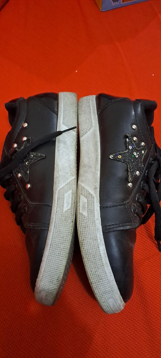 cocuk ayakkabi Siyah Kemer Tokalı Yüksek  Spor Ayakkabı - Görsel 5