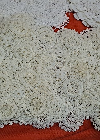dantel bohem Örgü Beyaz El İşi Dantel net fiyat - Görsel 11