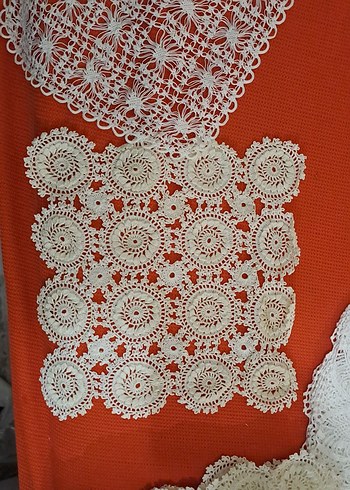 dantel bohem Örgü Beyaz El İşi Dantel net fiyat - Görsel 2