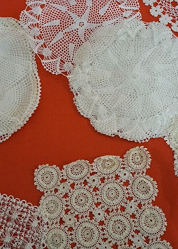 dantel bohem Örgü Beyaz El İşi Dantel net fiyat - Görsel 9