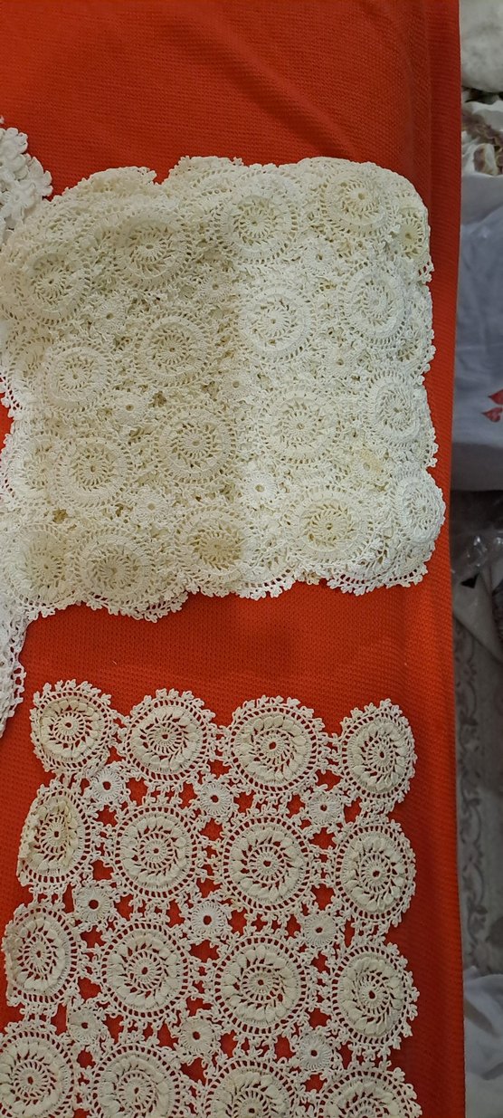 dantel bohem Örgü Beyaz El İşi Dantel net fiyat - Görsel 3