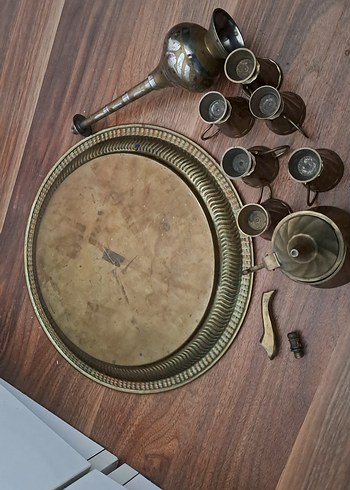 zemzem takimi altın Renkli Geleneksel Demlik ve Bardak 2 set - Görsel 5