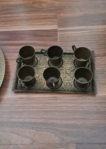 zemzem takimi altın Renkli Geleneksel Demlik ve Bardak 2 set - Görsel 2