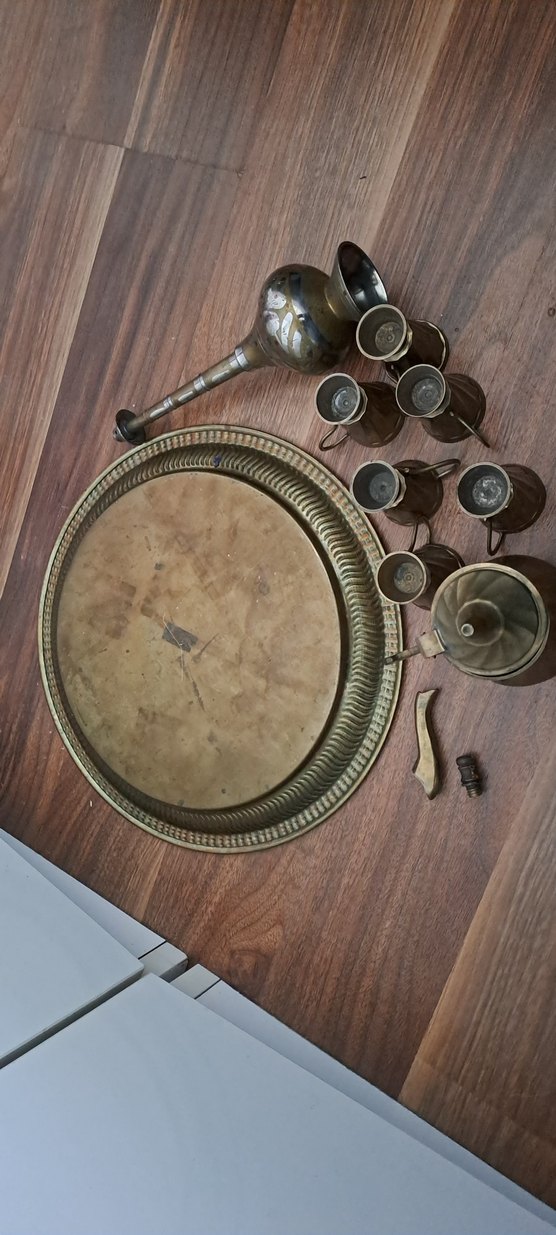 zemzem takimi altın Renkli Geleneksel Demlik ve Bardak 2 set - Görsel 5