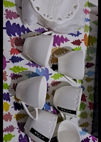 fincan takimi porselen 6'lı Fincan ve Tabak Seti porselen - Görsel 10