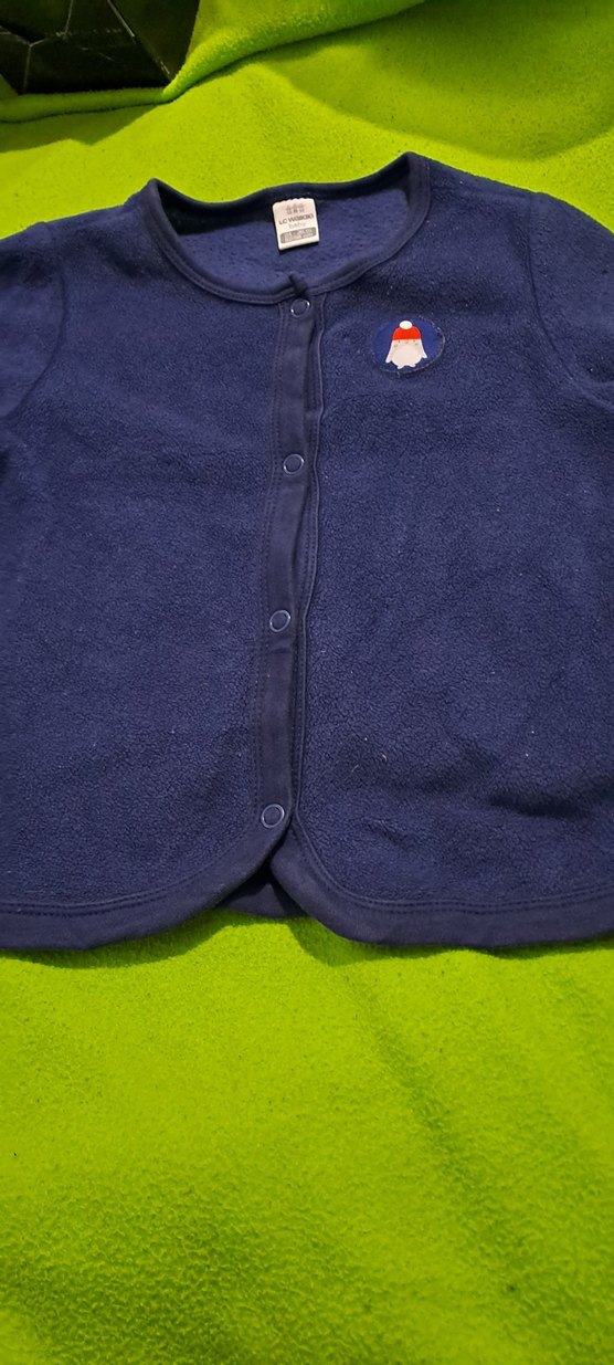 bebek takimi düğmeli Erkek Mavi Polar Sweatshirt komple satilik - Görsel 5