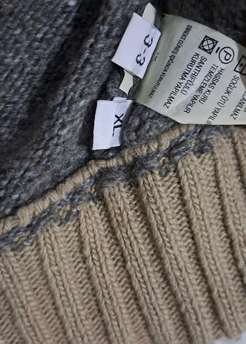 kazak hirka unisex Gri Örgü Kazak - Görsel 10