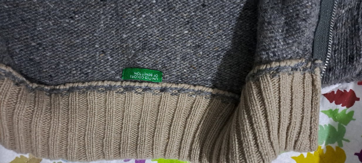 kazak hirka unisex Gri Örgü Kazak - Görsel 5