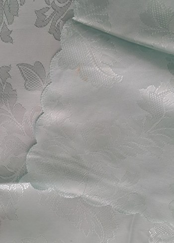 masa ortusu acik mavi parlak renk Desensiz Masa Örtüsü - Görsel 3