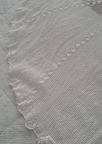 fiskos masa ortusu Bohem Dantel Örgü Masa Örtüsü - Görsel 3