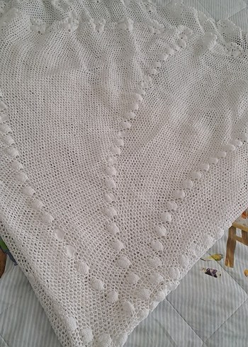fiskos masa ortusu Bohem Dantel Örgü Masa Örtüsü - Görsel 11