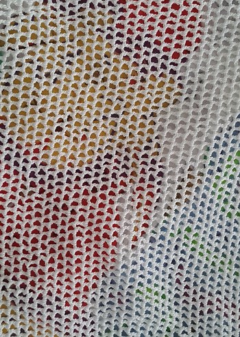 fiskos masa ortusu Bohem Dantel Örgü Masa Örtüsü - Görsel 7