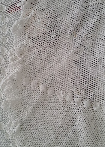 fiskos masa ortusu Bohem Dantel Örgü Masa Örtüsü - Görsel 9