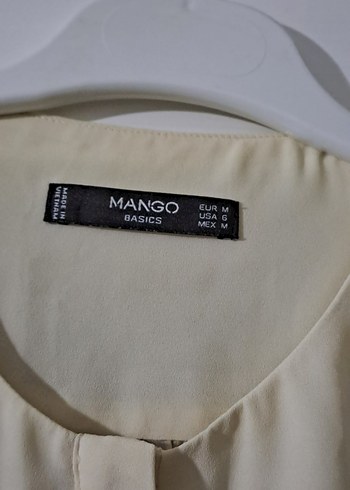 m Beden bayan gomlek kirik Beyaz Pilili Uzun Kollu Kadın mango m beden