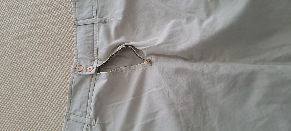 bayan etek düğmeli Bej Hamile Midi Etek - Görsel 4