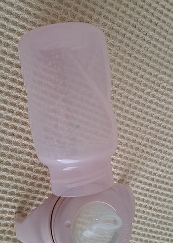 biberon Pembe Bebek Biberonu, Yumuşak Tutma Saplı - Görsel 4