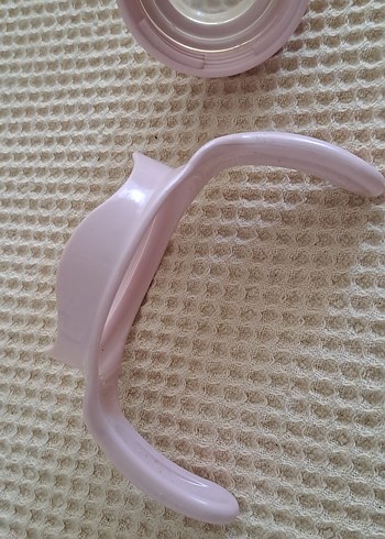 biberon Pembe Bebek Biberonu, Yumuşak Tutma Saplı - Görsel 6