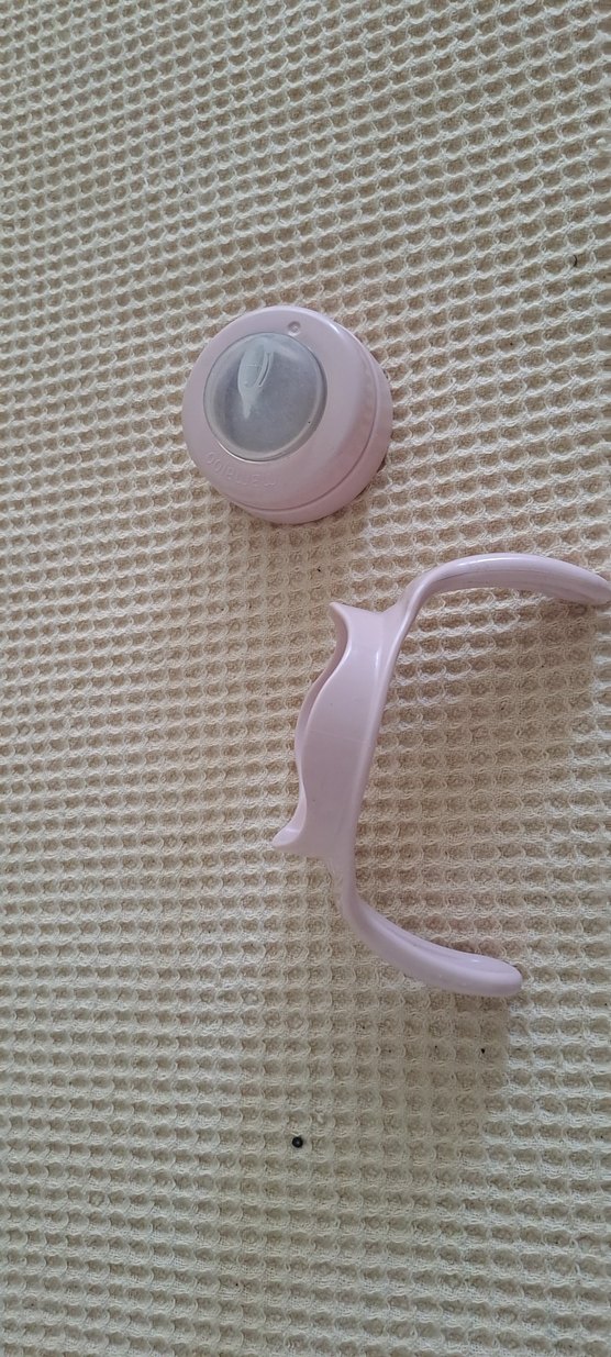 biberon Pembe Bebek Biberonu, Yumuşak Tutma Saplı - Görsel 5