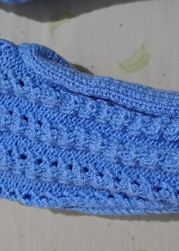 çetik Mavi Erkek Çorapları Örgü Detaylı - Görsel 11