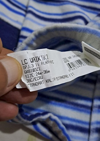 pijama polar Erkek Çocuk Mavi Çizgili Dar Kesim - Görsel 7