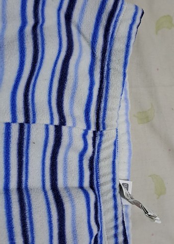 pijama polar Erkek Çocuk Mavi Çizgili Dar Kesim - Görsel 4