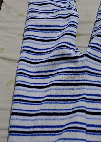 pijama polar Erkek Çocuk Mavi Çizgili Dar Kesim - Görsel 10