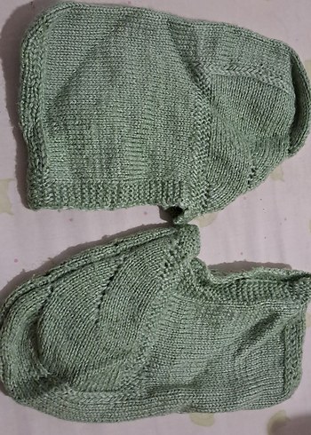 çetik Gri-Yeşil Erkek bayan Çorap - Görsel 4