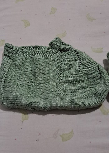 çetik Gri-Yeşil Erkek bayan Çorap - Görsel 2