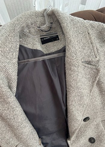 Çift Düğmeli Bej Kaban - Görsel 2