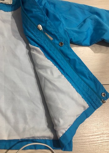 Mavi Erkek Çocuk Kapüşonlu yağmurluk - Görsel 3