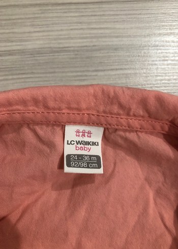 Kız Çocuk Pembe Kolsuz Keten Gömlek - Görsel 2