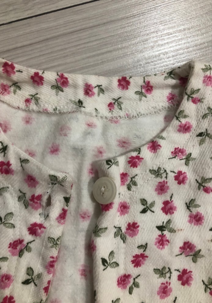 Kız Çocuk Çiçek Desenli Pamuk Bluz - Görsel 2