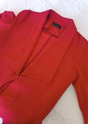 m Beden Uzun Kırmızı Kadın krep kimono