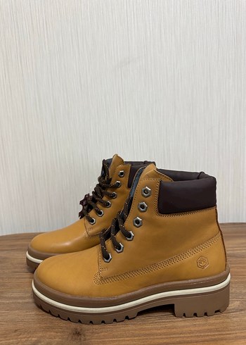37 Beden sarı Renk Lumberjack hakiki deri bot