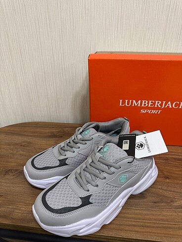 37 Beden gri Renk Lumberjack kadın spor