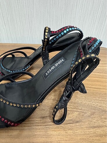38 Beden siyah Renk Nine west kadın topuklu