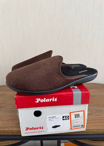 Kahverengi Erkek Ev Terliği Velcro - Görsel 5